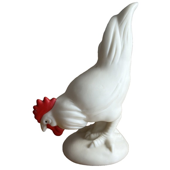 Department 56 Rooster Try It You'll Like It Figurine Bisque Porcelain Chicken - Picture 3 of 7